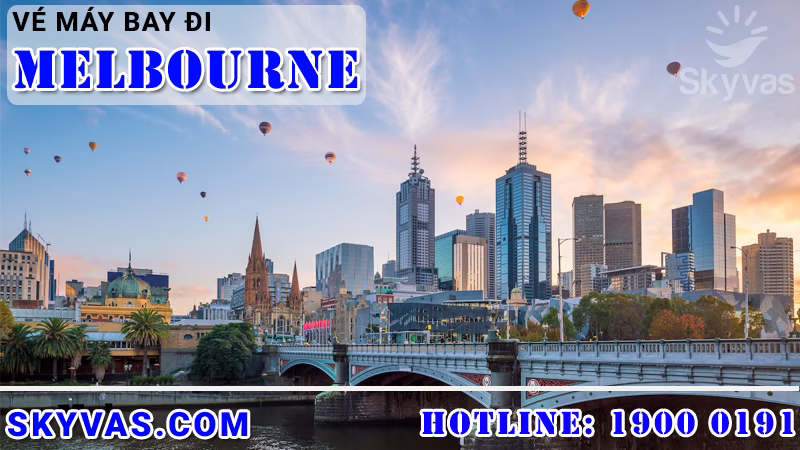 vé máy bay đi melbourne