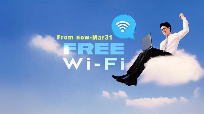 Wi-Fi trên chuyến bay EVA Air miễn phí đến 31/03/2026