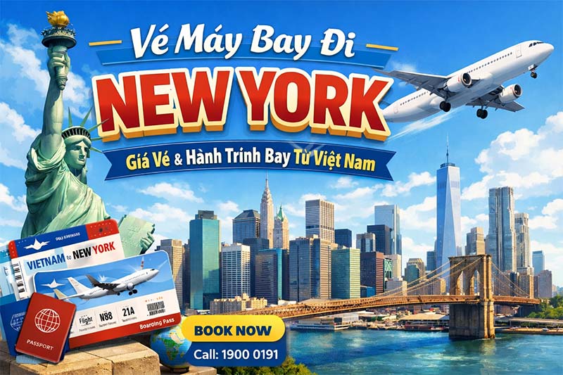 Vé máy bay đi New York City giá rẻ