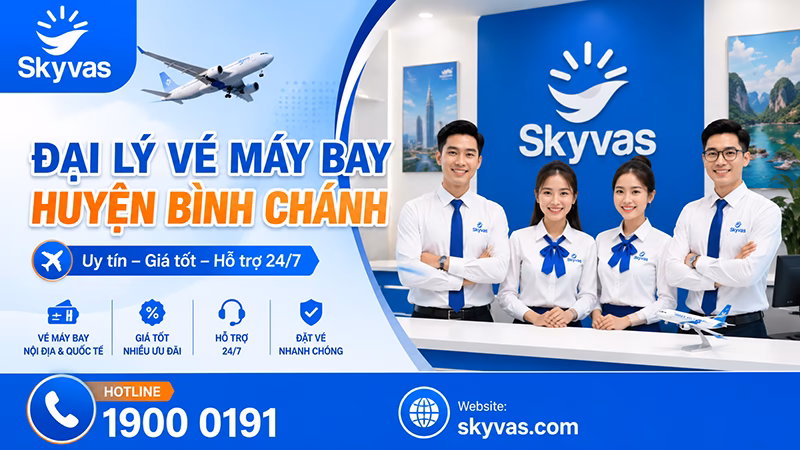 Đại lý vé máy bay Huyện Bình Chánh - dai ly ve may bay huyen binh chanh