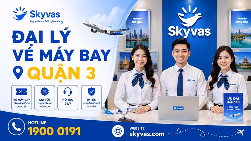 Đại lý vé máy bay quận 3 - dai ly ve may bay quan