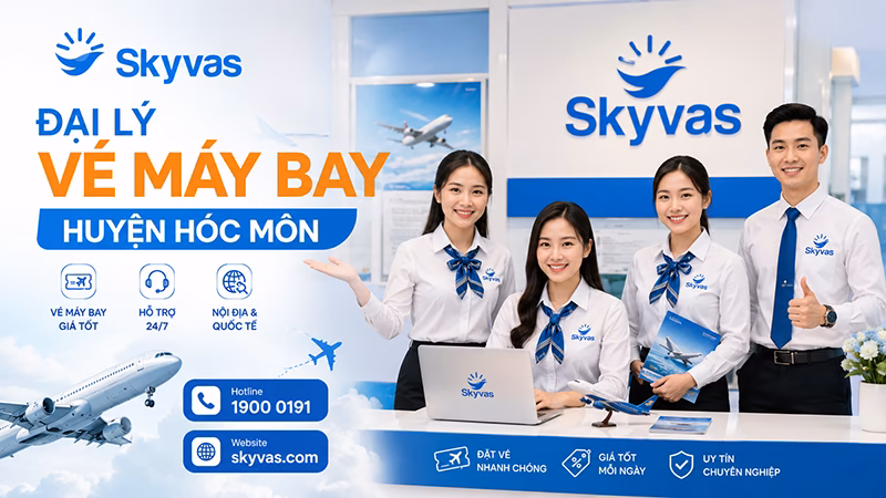 Đại lý vé máy bay Huyện Hóc Môn - dai ly ve may bay huyen hoc mon