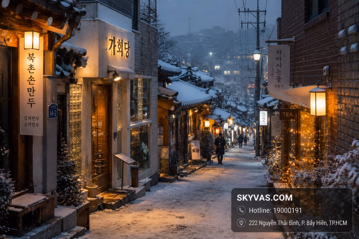 Mùa đông giá rẻ đi Seoul