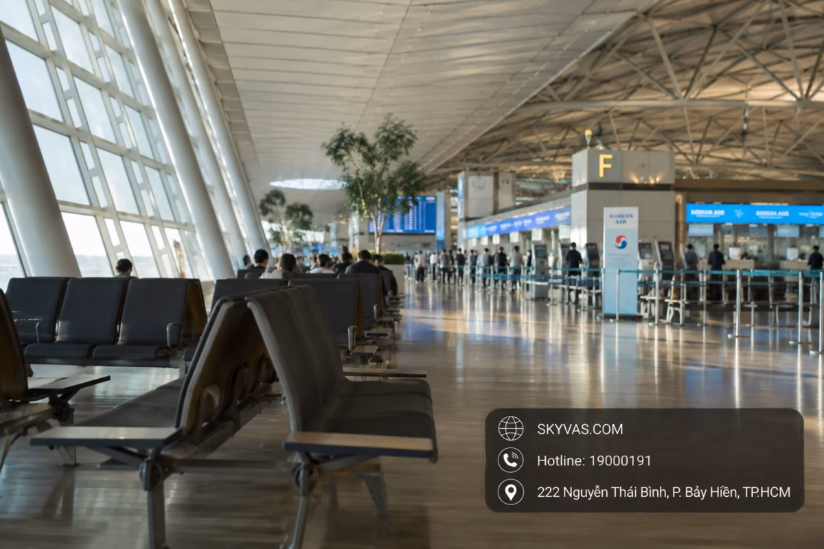 Quá cảnh tại sân bay Incheon với Korean Air