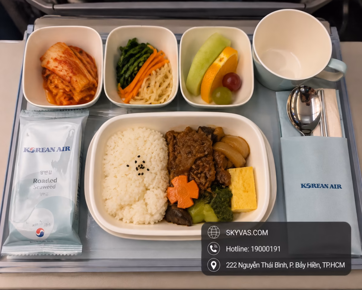 Suất ăn trên chuyến bay Korean Air