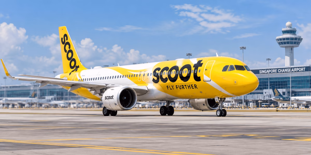 Máy bay Scoot Air trên đường băng