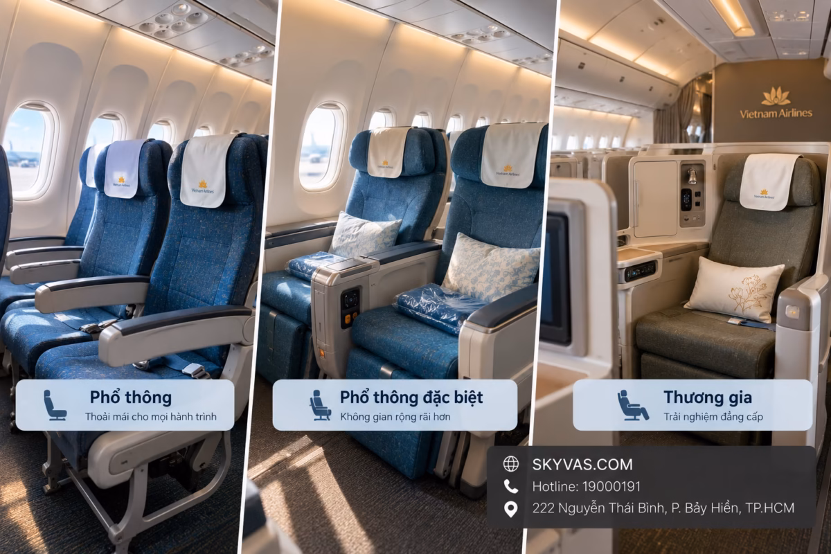 Bảng giá hạng ghế Tết Vietnam Airlines 2027