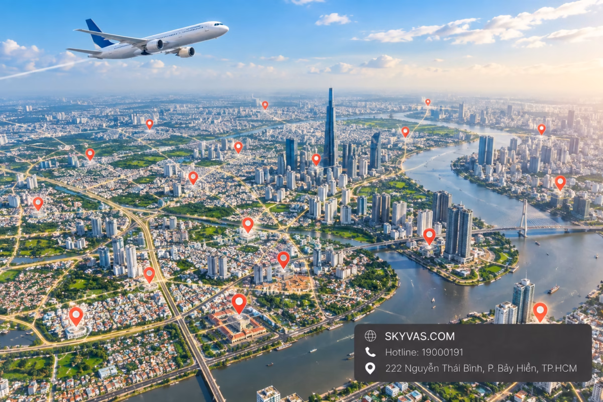 Đại lý vé máy bay TP.HCM Skyvas