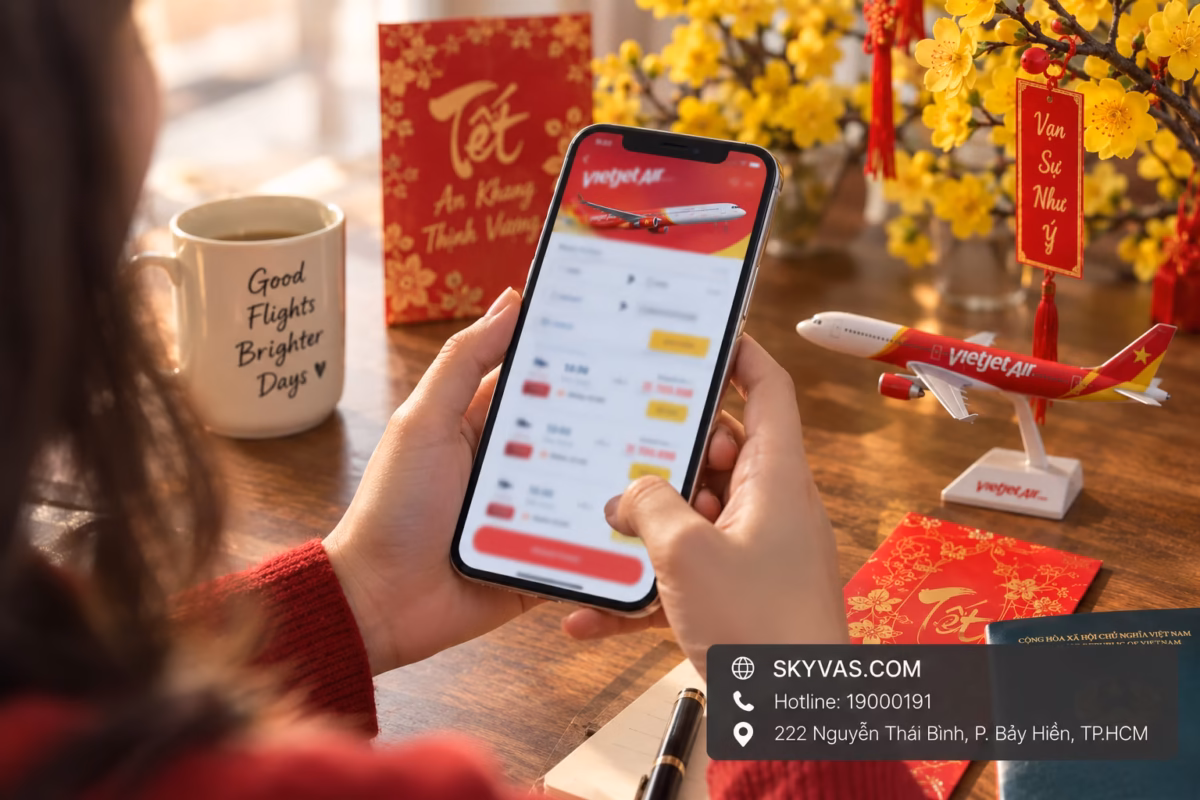 Đặt vé Tết sớm Vietjet 2027