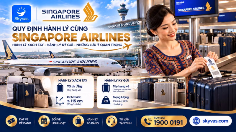 Quy định hành lý Singapore Airlines