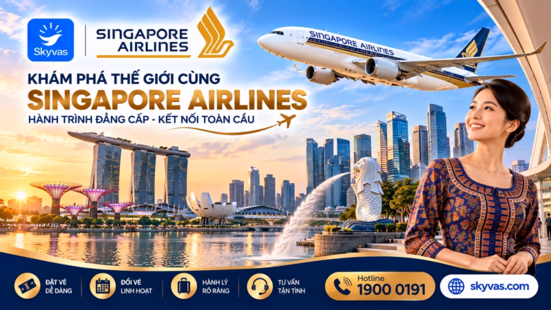 Singapore Airlines – hãng hàng không quốc gia Singapore